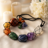 Colar com Pendente de Pedra dos 7 Chakras