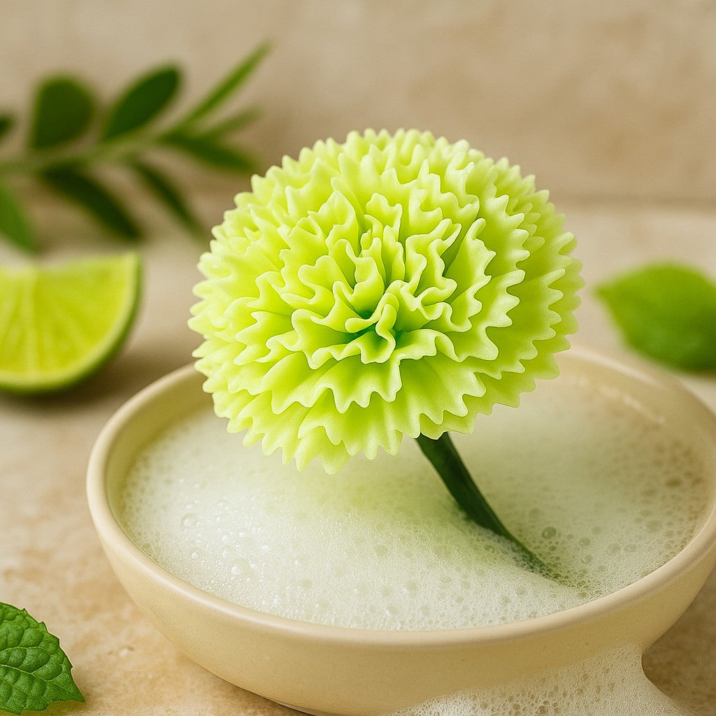 Flores de Sabonete Artesanal Cravos Lima 10 Peças