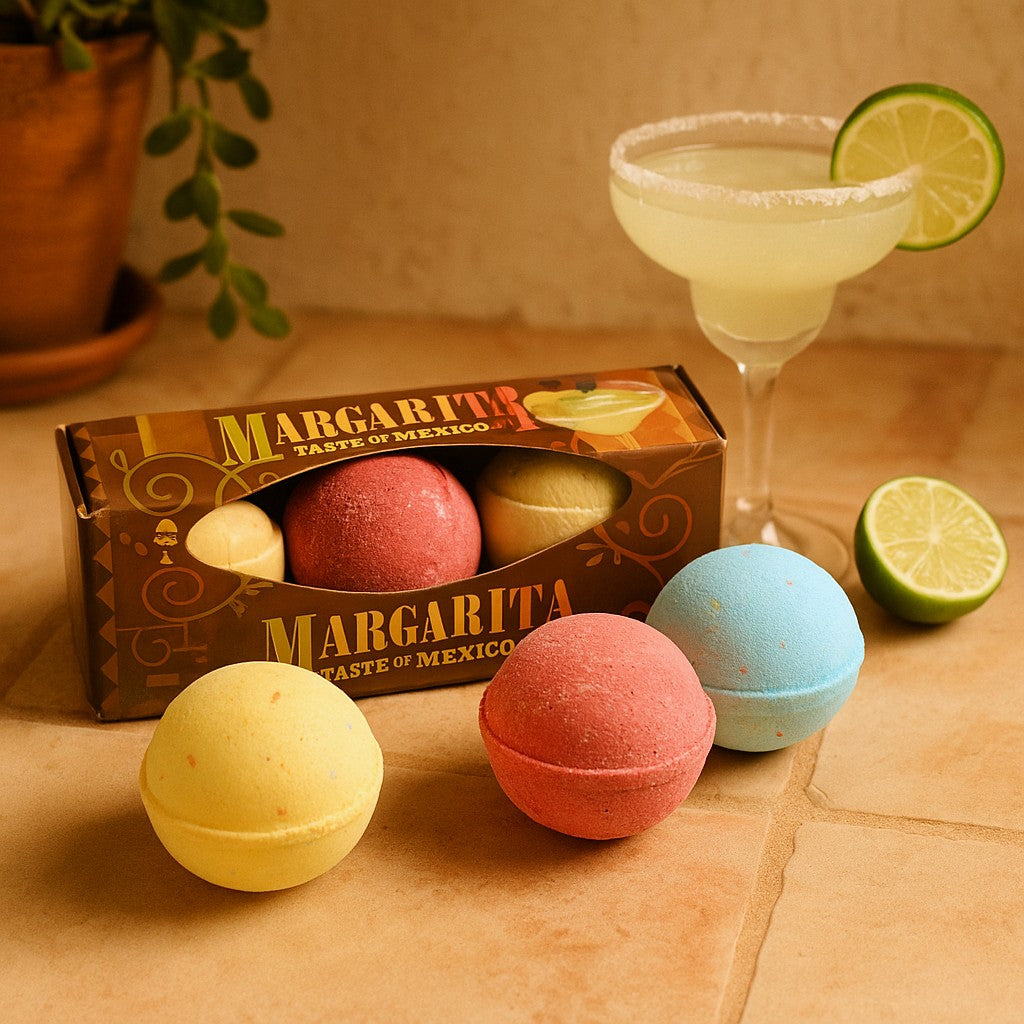 Sada 3 koupelových bomb Margarita
