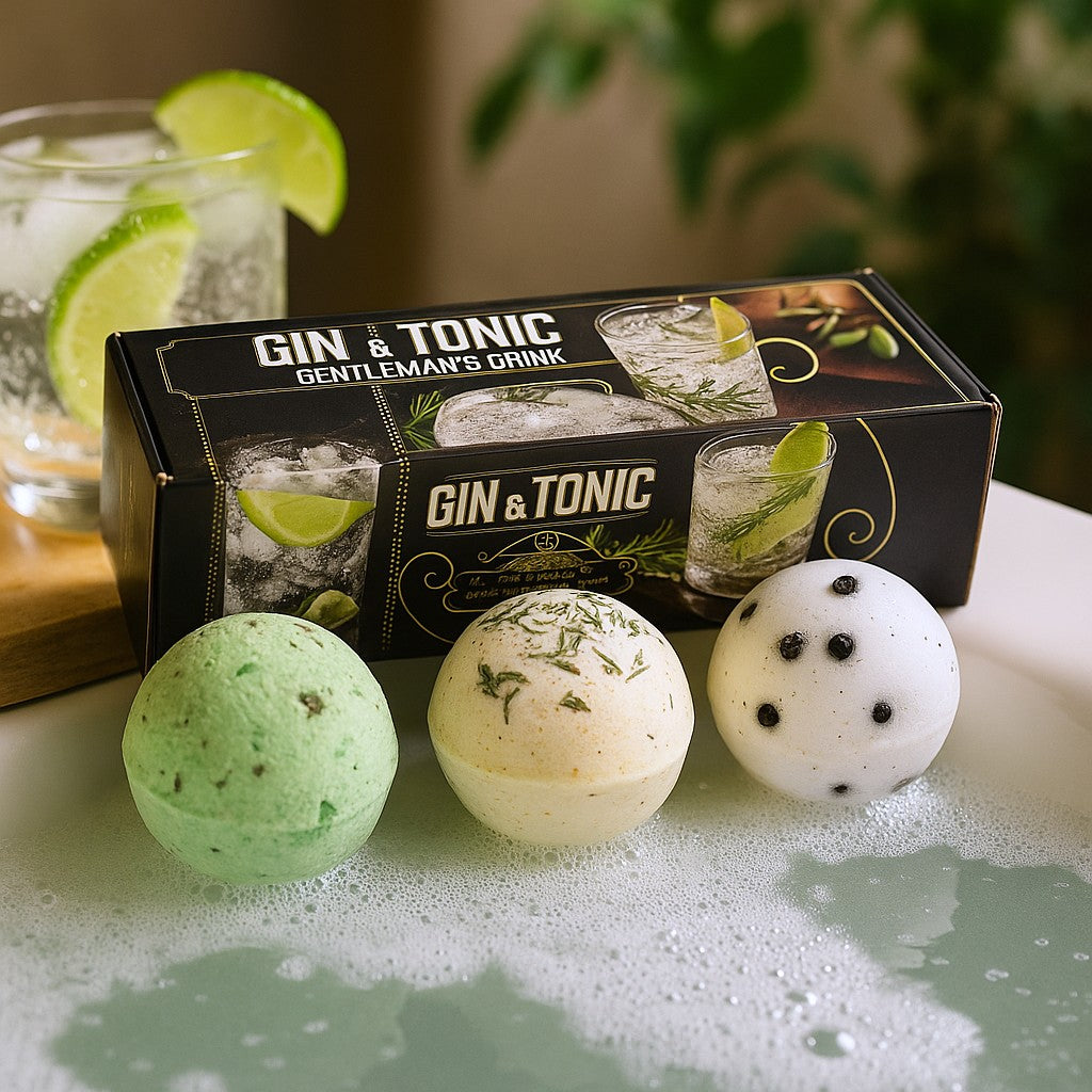 Sada 3 koupelových bomb Gin a Tonic