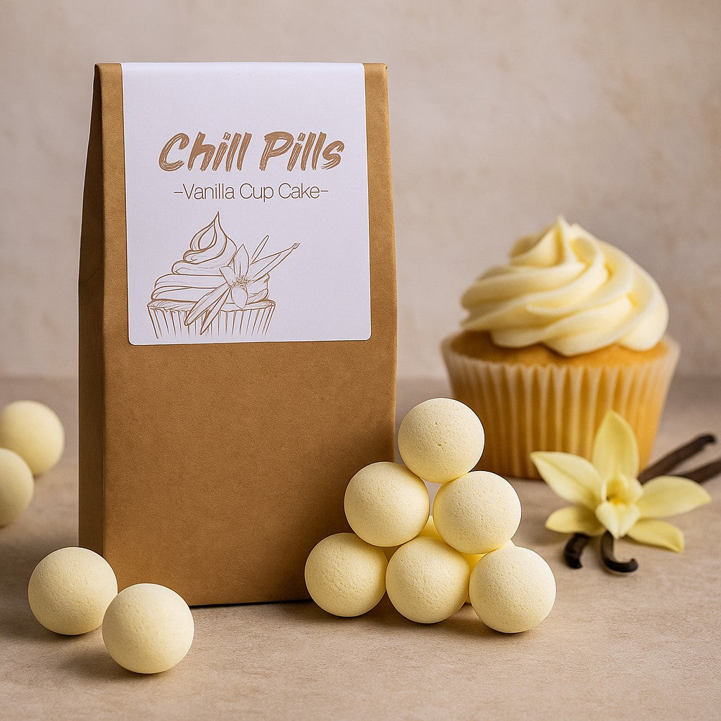 Dárková sada šumivých bomb do koupele, vanilkový cupcake 350g