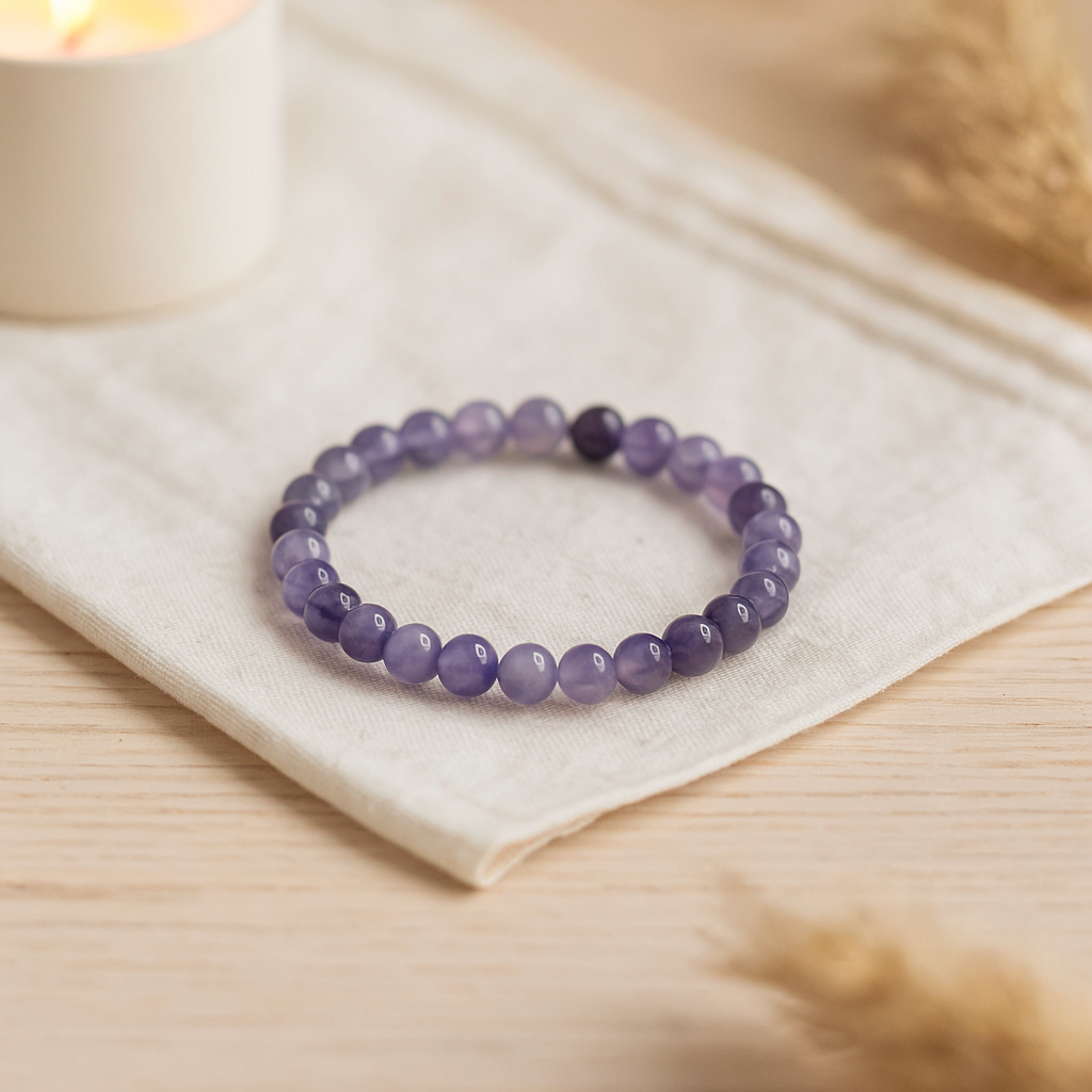 Pulsera de cristal de amatista