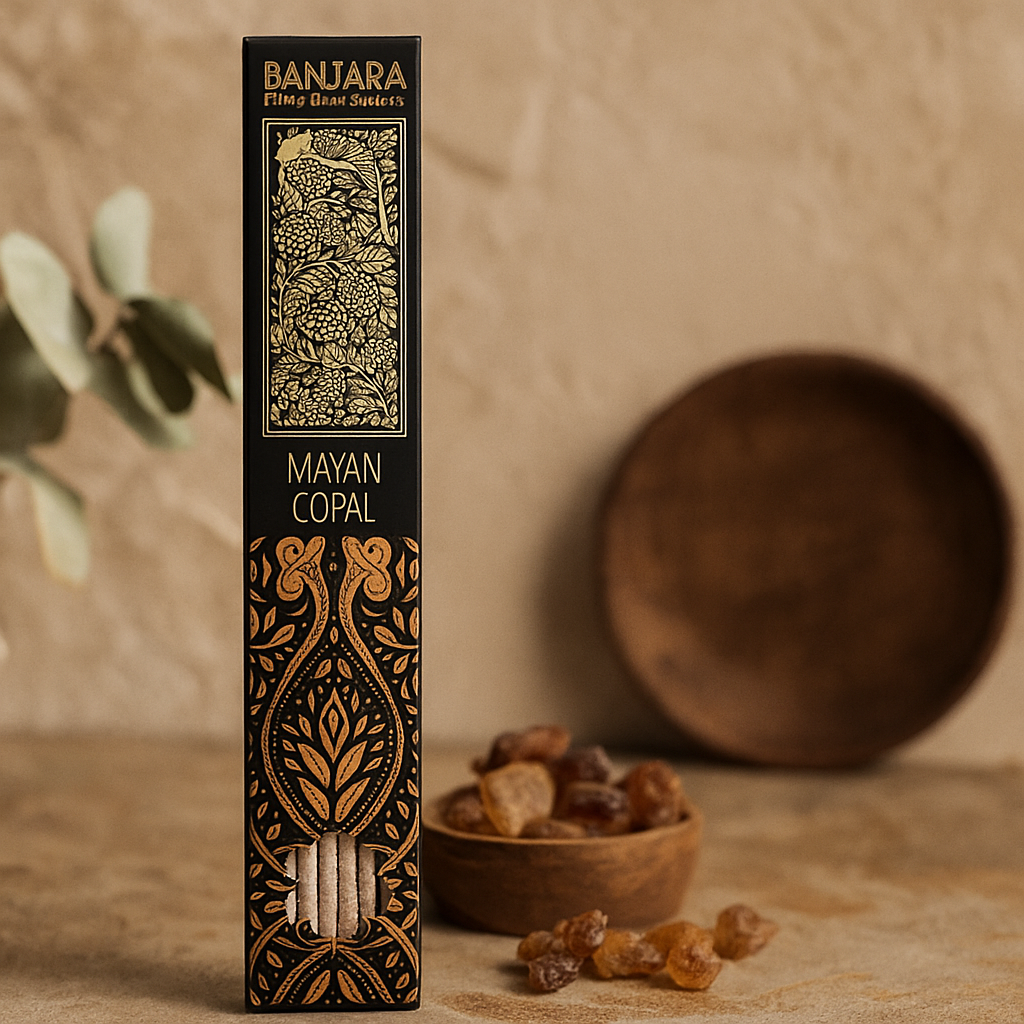 Bețe de tămâie Copal 8 bucăți Extra-lungi pentru fumigație Banjara