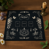 Tarot Reading Cloth Pentagram Past Present Future