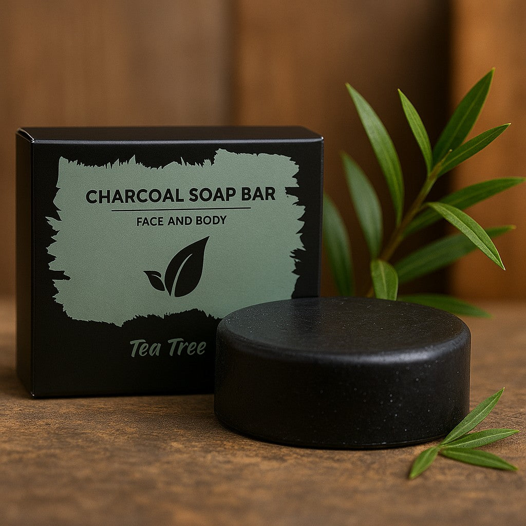 Săpun solid cu cărbune și arbore de ceai 85g