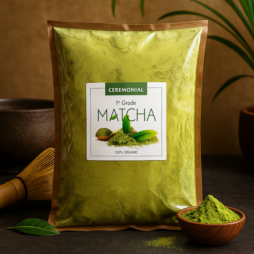 Økologisk Matcha Grønn Te Pulver Seremoniell 1. Klasse