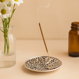 Porta bastoncini di incenso Albero della Vita Alluminio 10cm