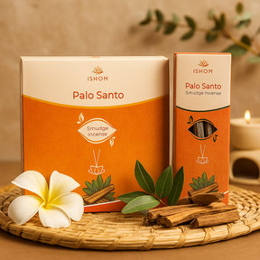Ishom Palo Santo Smudge Sticks Natural Incense, Incense Sticks
