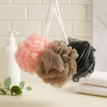 Tofarvede hårscrunchies assorteret sæt med 4, 50 g