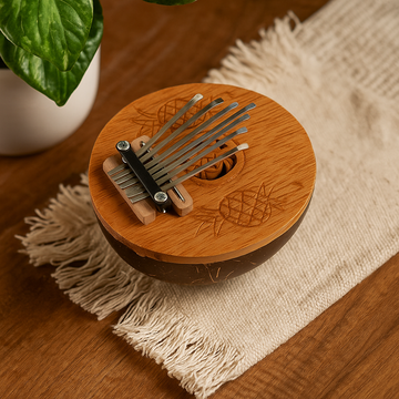 Kalimba Thumb Piano Mini Coconut Shell