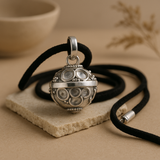 Náhrdelník s andělským zvonkem z ryzího stříbra Grace 12mm