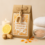 Sais de Banho do Himalaia 500g - Limão Gengibre Laranja
