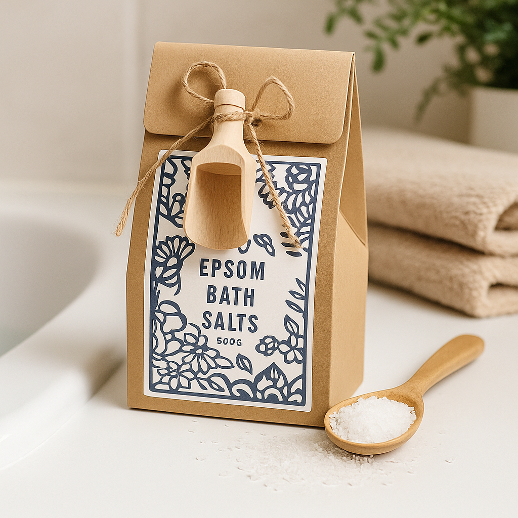 Sal de Banho de Sal de Epsom Sem Aroma 500g