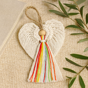 Macrame Angel Decoration, Wall Hanging