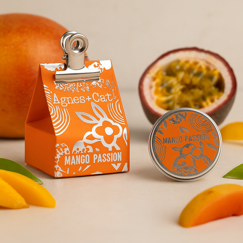 Vegansk læbepomade fugtgivende mango passionsfrugt
