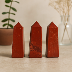 Polished Red Jasper Crystal Obelisk Point 3.5 – 5cm