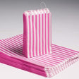 7x9" Candy Stripe Bags - PINK - SHAMTAM.COM