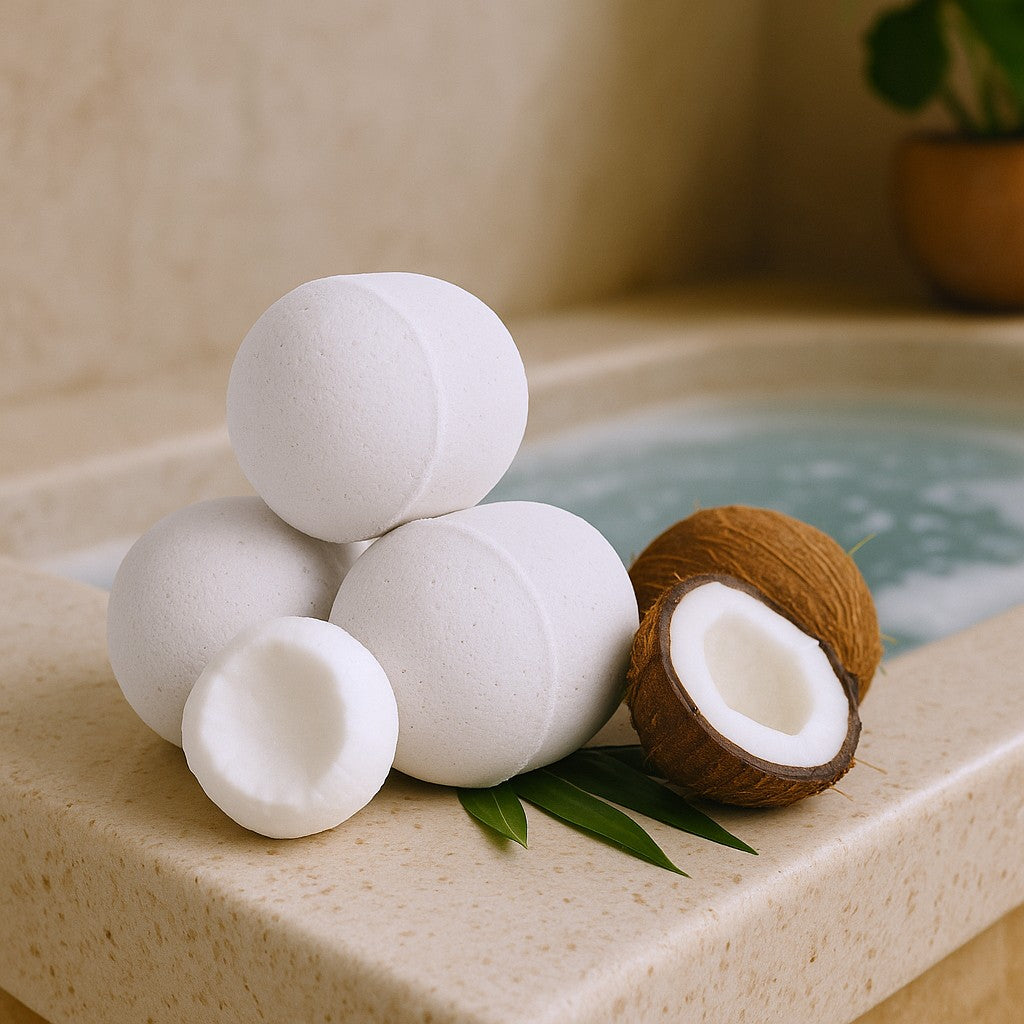 Mini koupelové bomby kokos 1.3kg přibližně 90 kusů