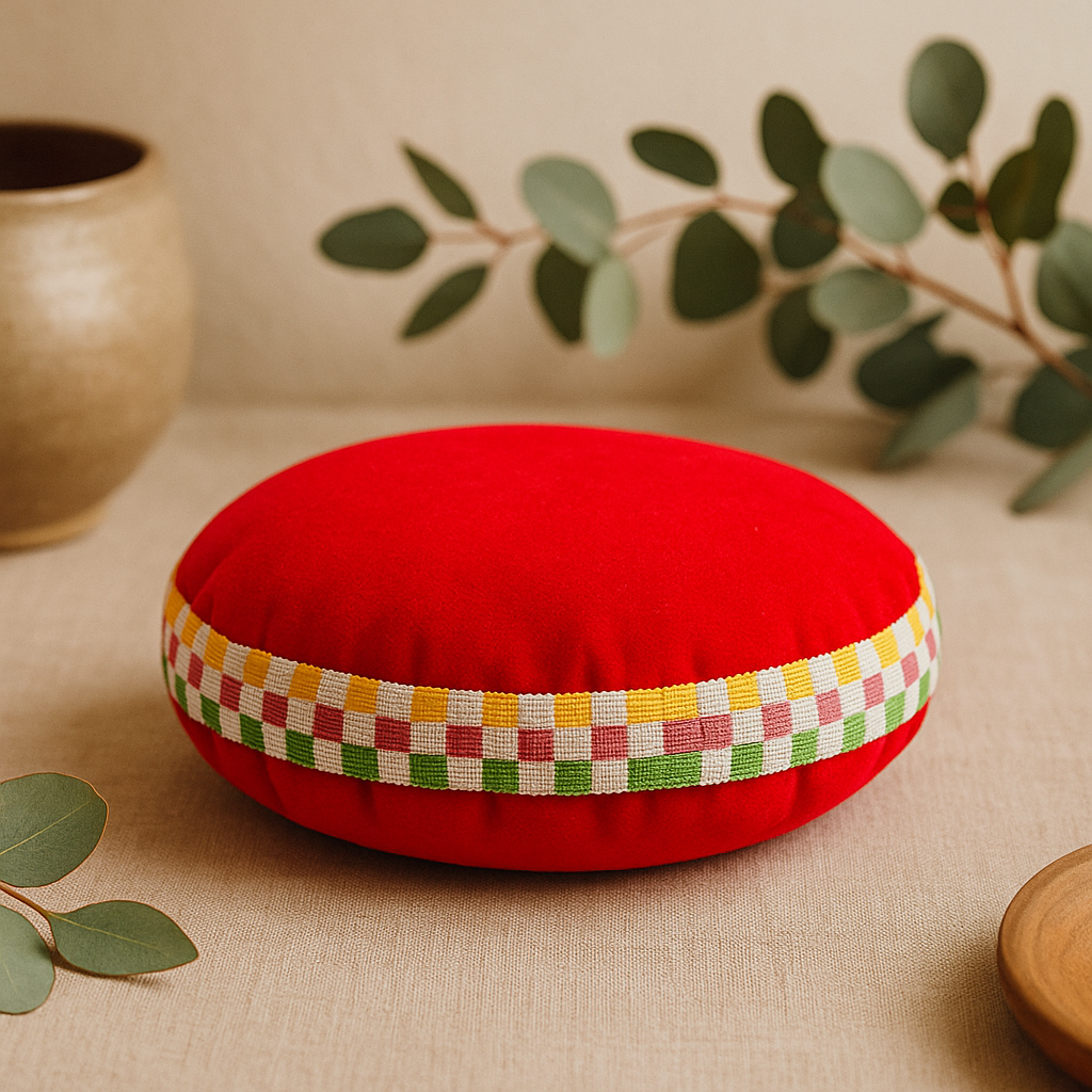 Polštářek pod zpívající misku sametový 7 cm