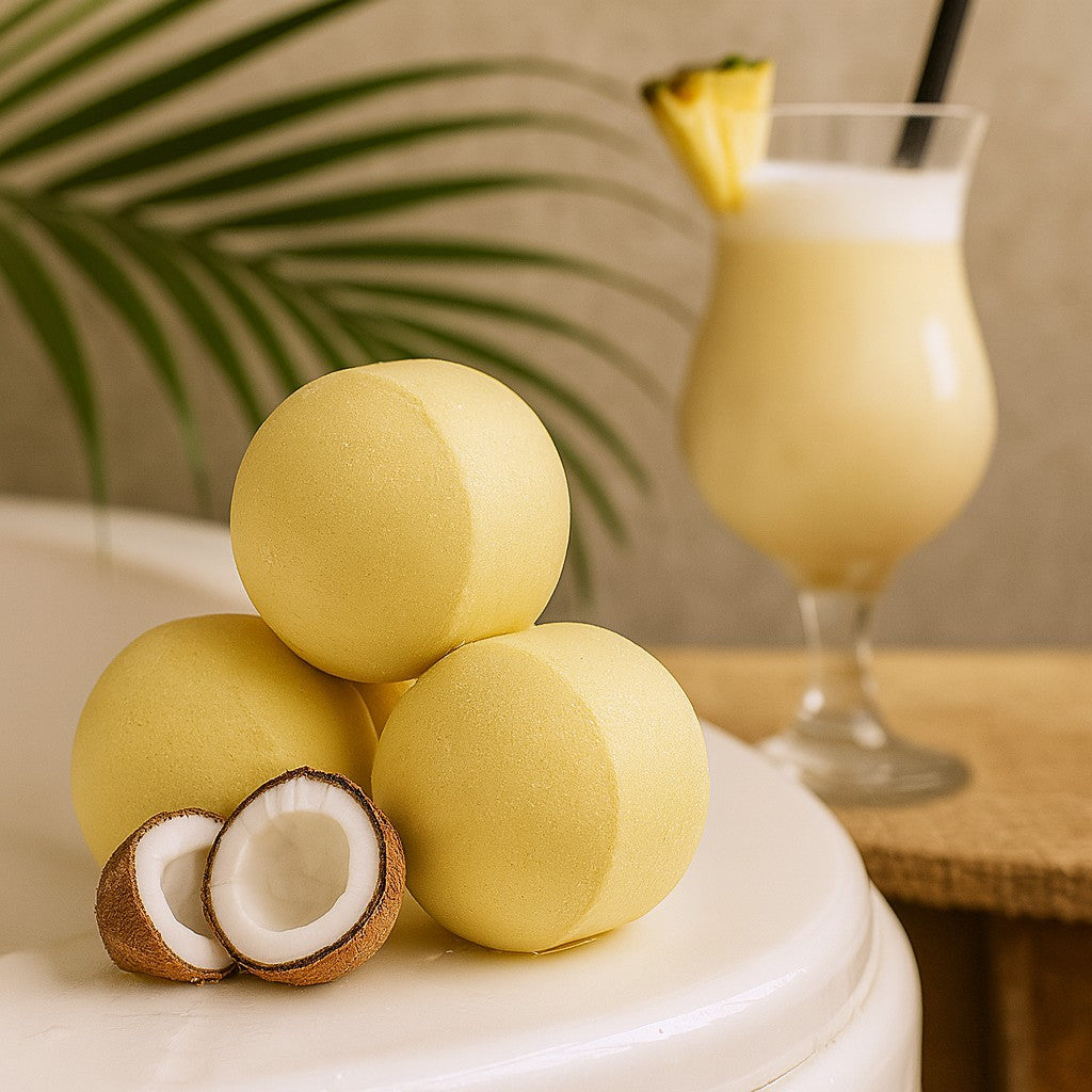 Šumivé koule do koupele Pina Colada - krabice 1.3 Kg