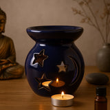 Suport pentru ulei ceramic Lună și Stea