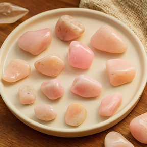Peruvian Opal Tumbled Stones, 24 Pieces