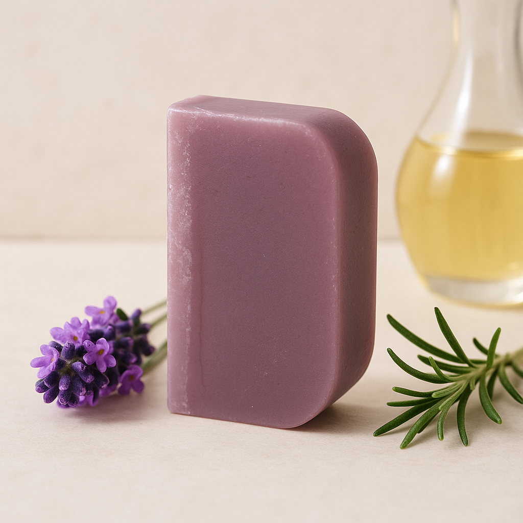 Barra de Champô Sólido - Argan, Lavanda e Alecrim