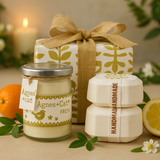 Sojakaars met 2 badbruisballen geschenkdoos