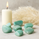 Pietre levigate di Amazonite XL 18 pezzi