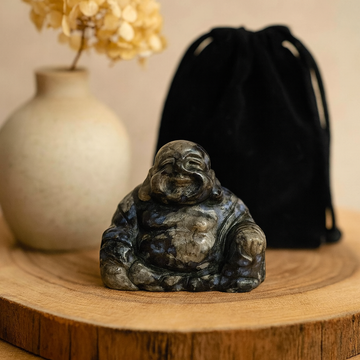 Que Sera Sten Buddha Statue 50x40x20mm