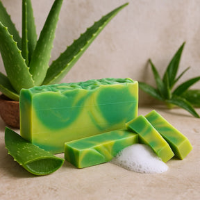 Aloe Vera Olivenolie Sæbebar