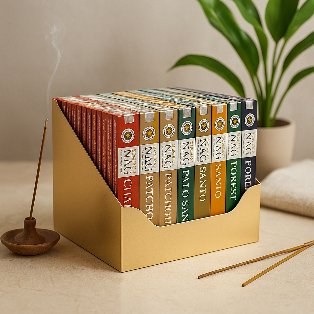 Caja de fragancias de 15 g - 72 piezas Colección Dorada