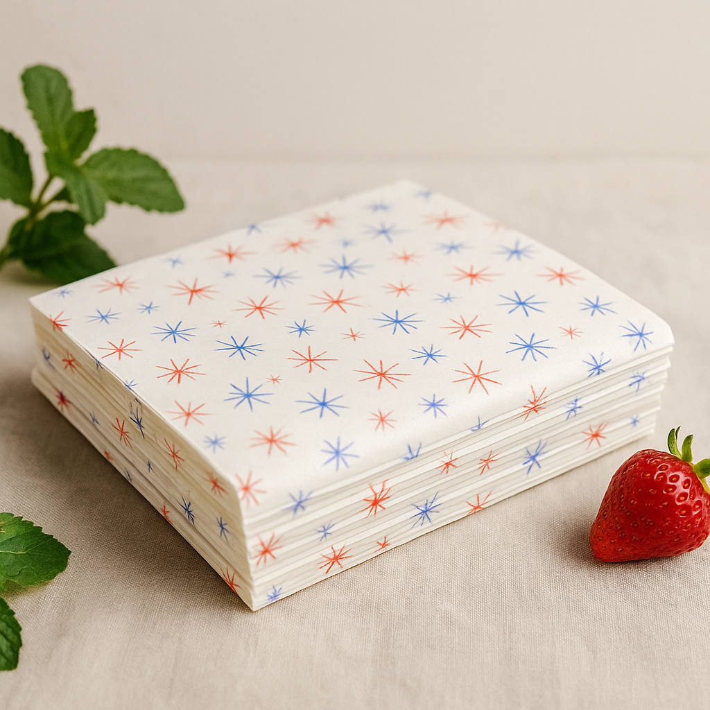 Sacos de Papel Estrela Branca 8.5x11 Polegadas Pacote de 1000