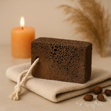 Pietra per piedi in lava vulcanica, forma quadrata di sapone