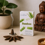 Bamboo Incense Cones 15 Pack With Holder Stamford