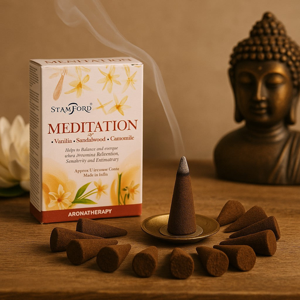 Meditation Incense Cones 15 Pack Stamford