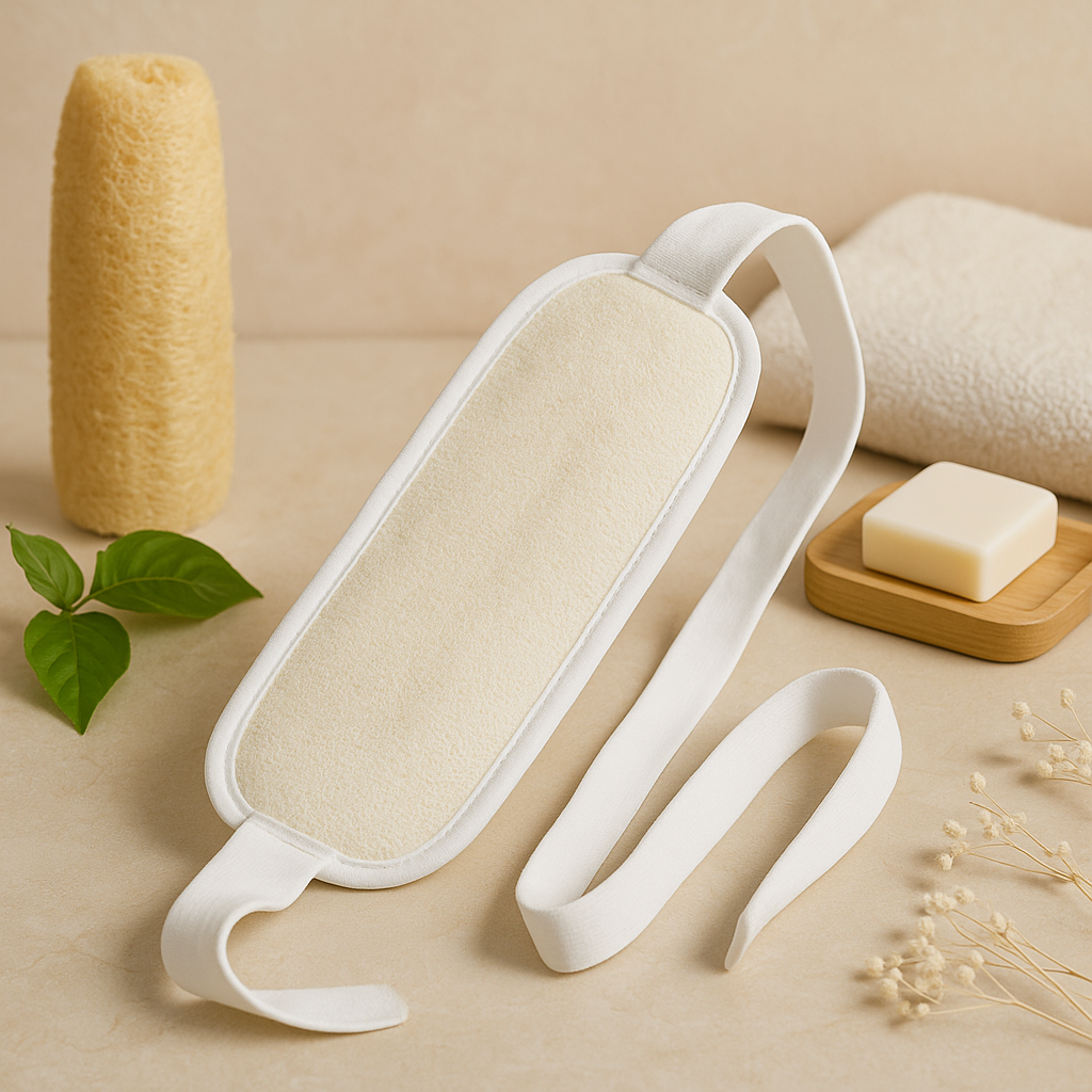 Naturlig loofah ryggskrubber