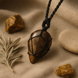 Tiger Eye Teardrop Pendant