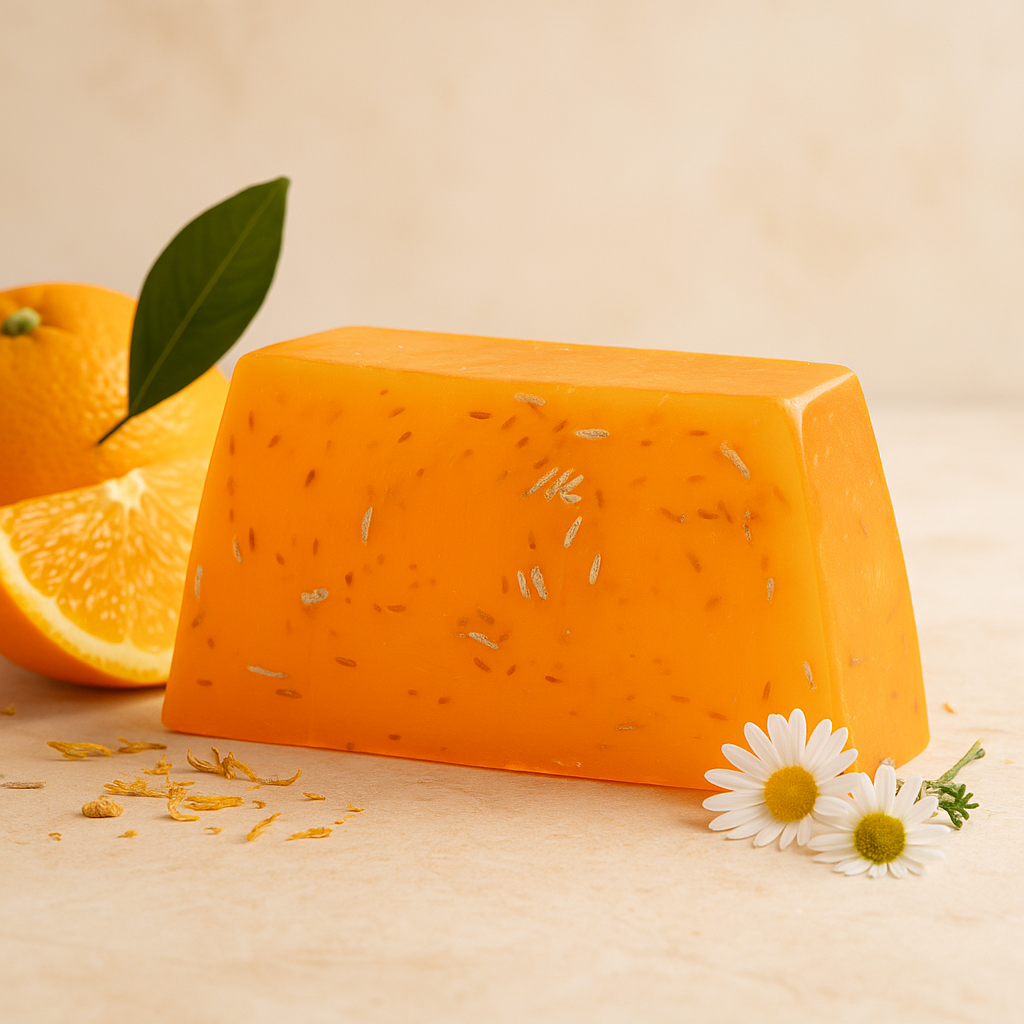 Χειροποίητο Σαπούνι Φρατζόλα 1.25kg Χαμογελαστό Πορτοκάλι