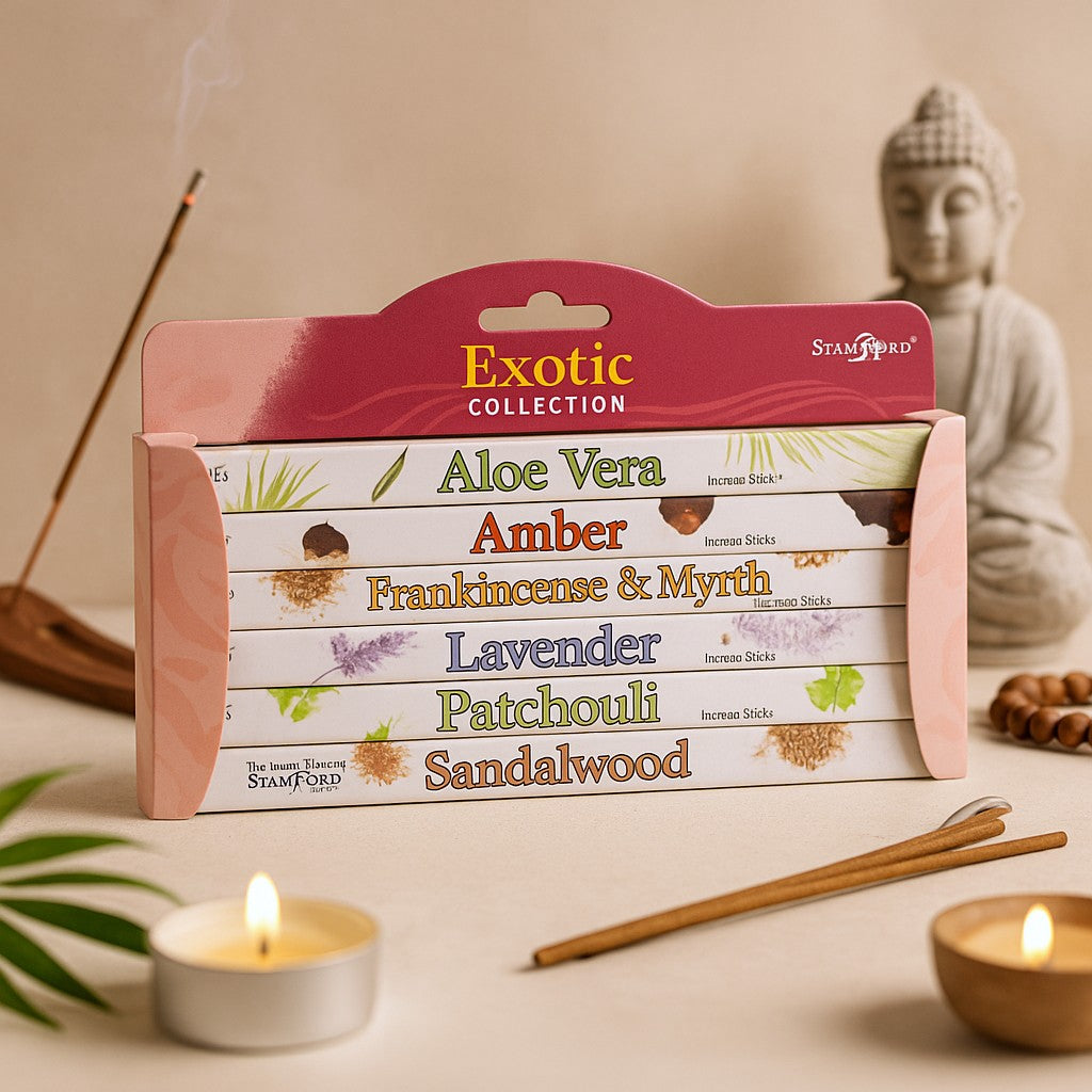 Cadeauset wierookstokjes 6 dozen exotisch Stamford