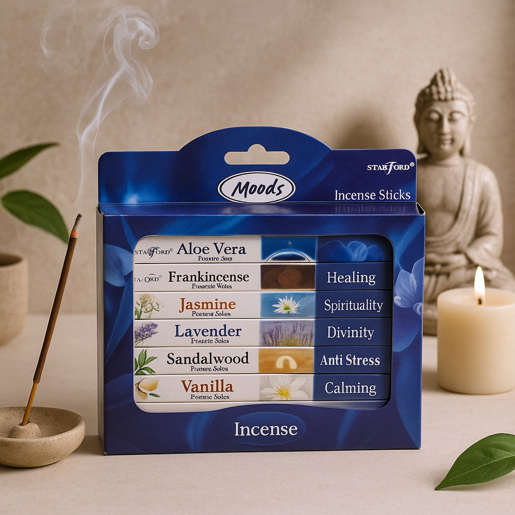 Conjunto de Presente de Varetas de Incenso 6 Caixas Moods Stamford