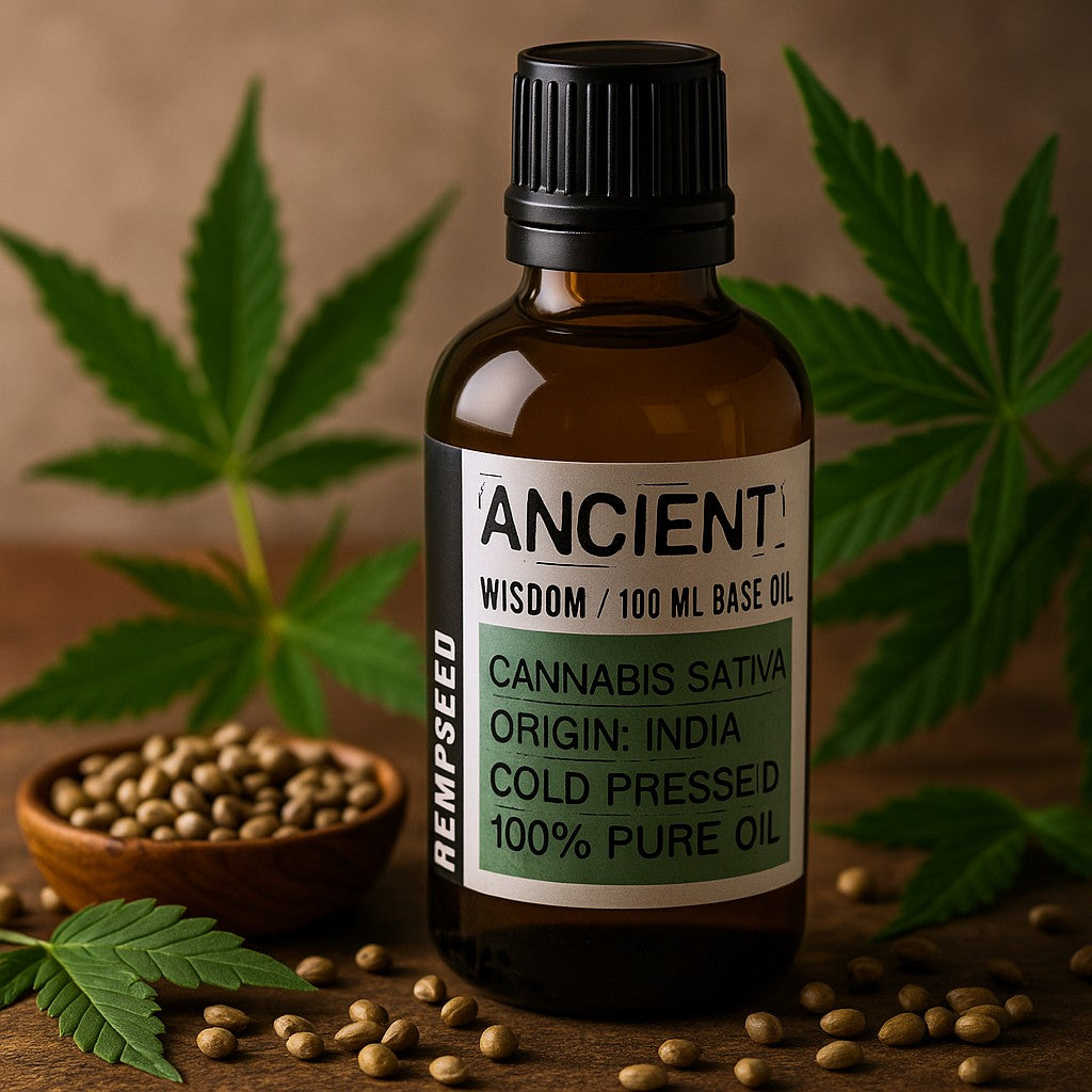 Hemp Seed Carrier Oil Cold Pressed, 100ml