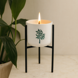Držiak na sviečky z železa na záhradné sviečky