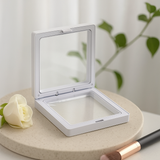 Ramka do wyświetlania 3D unosząca się 7x7 cm biała