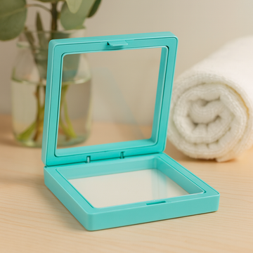 3D kelluva näyttökehys 7x7 cm sinivihreä