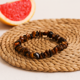 Bracelet Œil de Tigre, Pierres Concassées