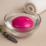 Velas Flutuantes Grandes Lavanda Sem Aroma Conjunto de 3