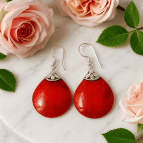 925 Sterling Silver Earrings, Ball Drop Pair - SHAMTAM.COM