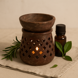 Sabun Taşı Yağ Brülörü 8cm Klasik Tealight