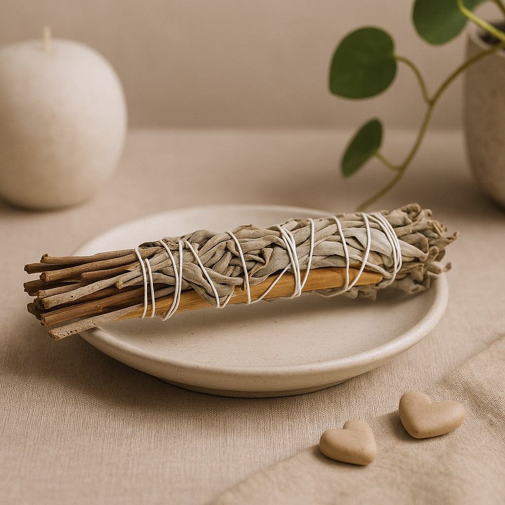 Bastoncino di Salvia Bianca per Purificazione con Palo Messicano